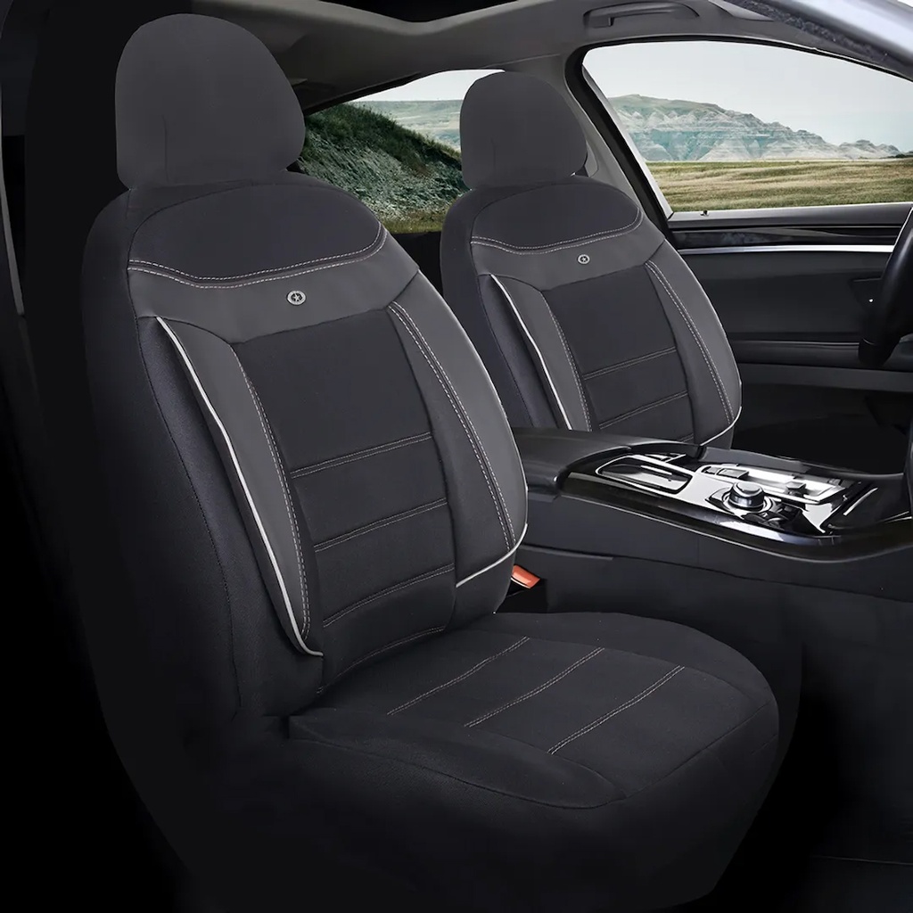 Skoda Octavia Araçlara Uyumlu Oto Koltuk Kılıfı Seti- Efesum Bej Siyah 