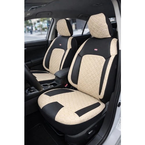 Nato Concept Seat Toledo 2012-2019 Aracınıza Uyum Sağlayan 5 Koltuk Oto Koltuk Kılıfı Takımı -Tesla Bej