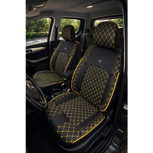 Nato Concept Opel Corsa E Kasa Hatchback 2017 Aracınıza Uyum Sağlayan Tam Takım Oto Koltuk Kılıfı - Violet Gri Siyah