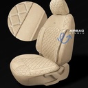 Nato Concept Skoda Fabia Hatchback 2007 Aracınıza Uyum Sağlayan Tam Takım Oto Koltuk Kılıfı - Violet Gri Siyah